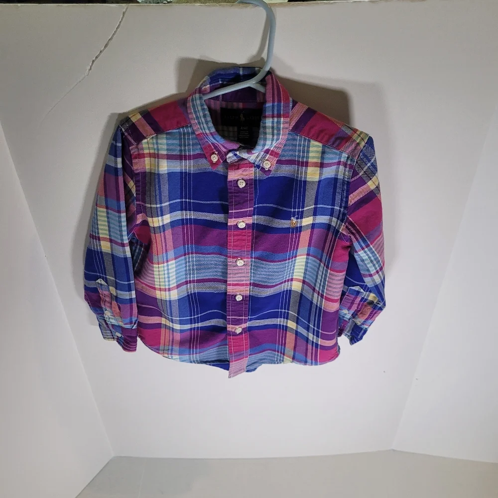 Ralph Lauren Blue and Purple Button Down Shirts